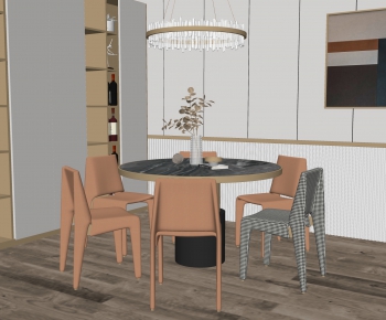 Modern Dining Table And Chairs-ID:802165036