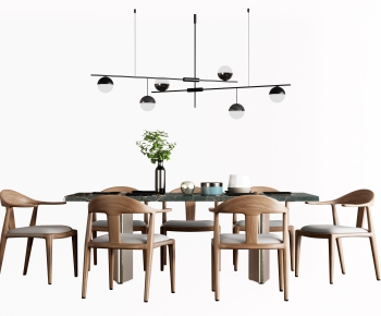 Modern Dining Table And Chairs-ID:840955025