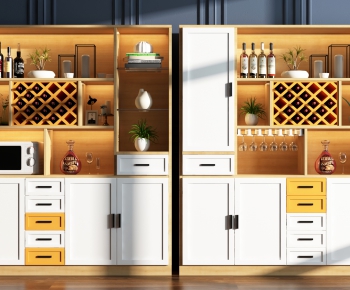 Nordic Style Wine Cabinet-ID:542201041