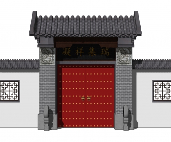 Chinese Style Building Component-ID:219702968