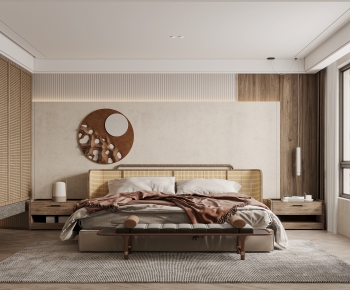 Wabi-sabi Style Bedroom-ID:801723009
