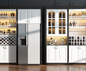 Simple European Style Wine Cabinet-ID:847939011