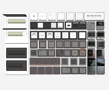 Modern Switch Socket Panel-ID:519424925
