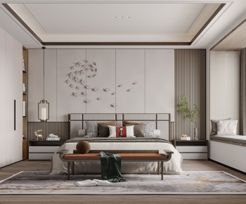 New Chinese Style Bedroom-ID:977586038