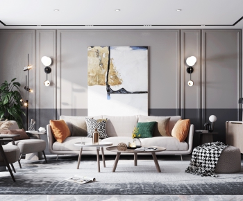 Nordic Style A Living Room-ID:556755079