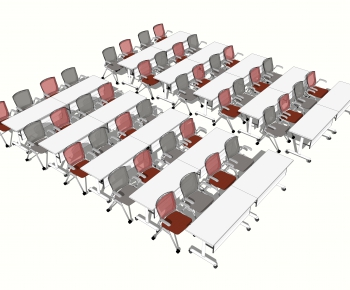 现代培训室桌椅、会议桌椅-ID:372586975