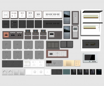 Modern Switch Socket Panel-ID:516417983