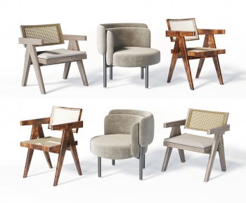 Wabi-sabi Style Single Chair-ID:404544125
