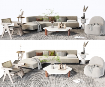 Wabi-sabi Style Sofa Combination-ID:573844916