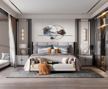 New Chinese Style Bedroom-ID:673486953