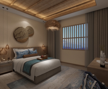 New Chinese Style Country Style Guest Room-ID:676513914