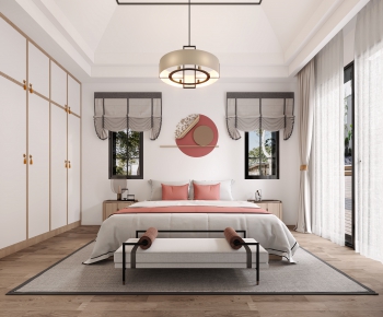 New Chinese Style Bedroom-ID:834285028