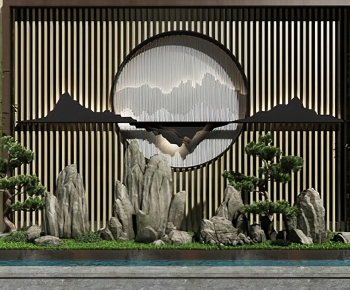 New Chinese Style Garden-ID:735209947