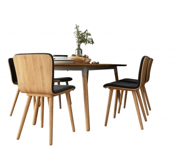 Nordic Style Dining Table And Chairs-ID:120105986