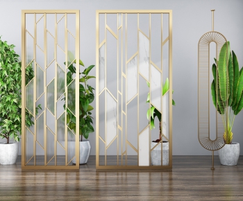 Modern Metal Screen Partition-ID:190438994
