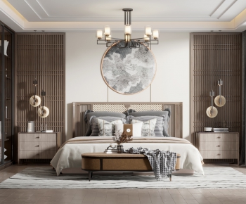 New Chinese Style Bedroom-ID:846679932