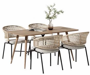 Nordic Style Dining Table And Chairs-ID:554659424