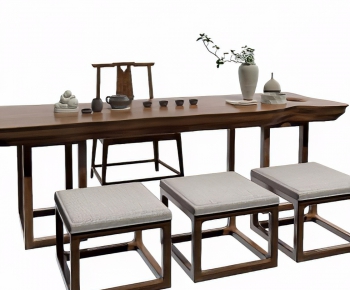 New Chinese Style Tea Tables And Chairs-ID:346226936