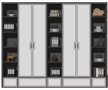 New Chinese Style Bookcase-ID:881287101