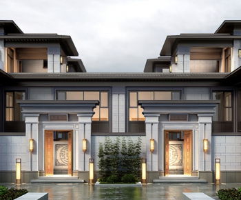 New Chinese Style Villa Appearance-ID:133270981
