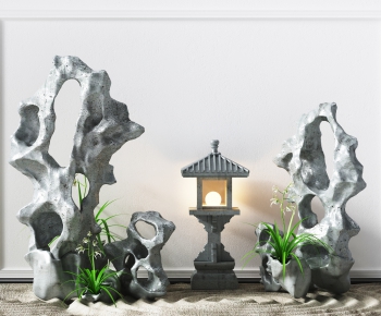 现代太湖石石头造景园艺小品-ID:471554998