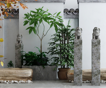 New Chinese Style Garden-ID:499597075
