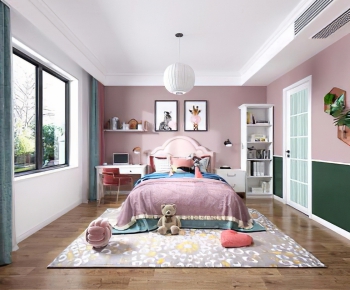 Nordic Style Girl's Room Daughter's Room-ID:386734963