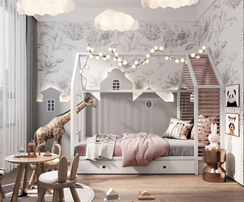 Nordic Style Girl's Room Daughter's Room-ID:375976097