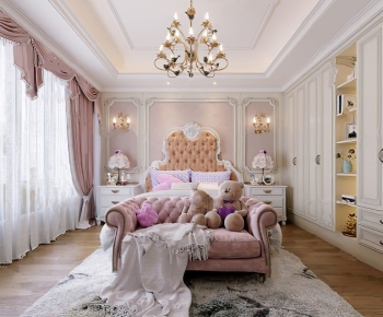 French Style Girl's Room Daughter's Room-ID:507960085
