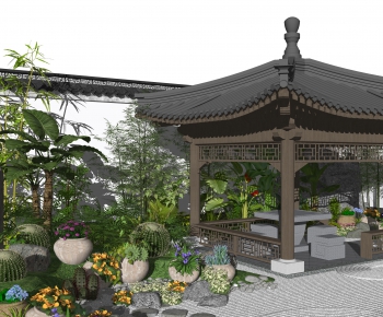 新中式庭院/景观-ID:468873022
