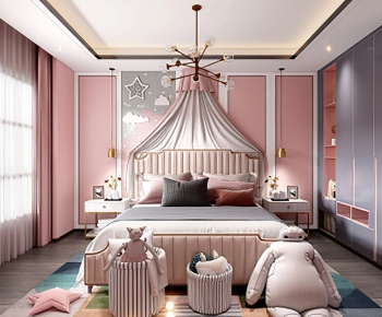 Nordic Style Girl's Room Daughter's Room-ID:544276957