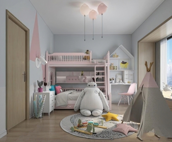 Nordic Style Girl's Room Daughter's Room-ID:477066049