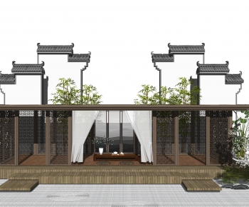 New Chinese Style Building Component-ID:749663114