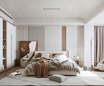 Wabi-sabi Style Bedroom-ID:868289525