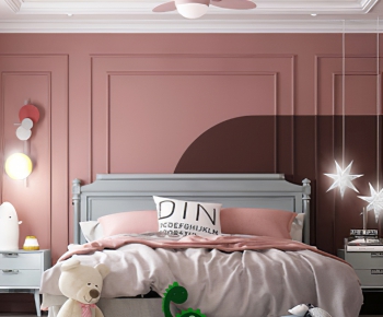 Simple European Style Girl's Room Daughter's Room-ID:121356965