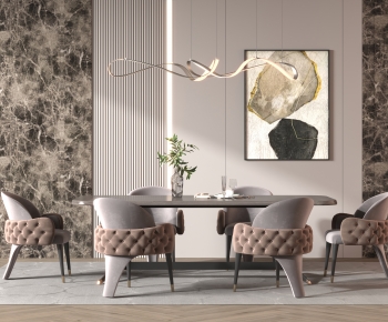 Modern Dining Table And Chairs-ID:647933965