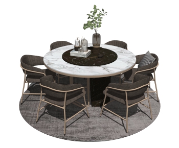 Modern Dining Table And Chairs-ID:714099889