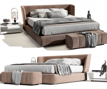 Modern Double Bed-ID:928112035