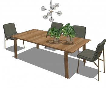 Modern Dining Table And Chairs-ID:664153104