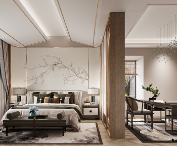 New Chinese Style Bedroom-ID:954504012