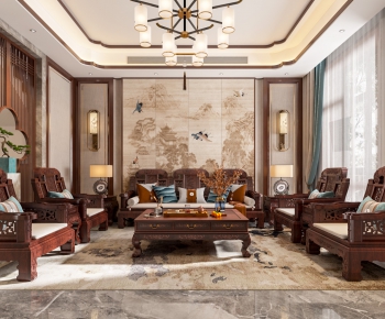 Chinese Style A Living Room-ID:178775073