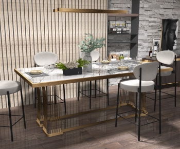 Modern Dining Table And Chairs-ID:367659093