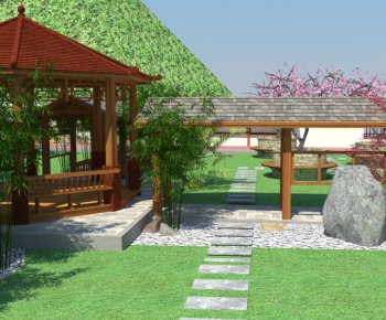 New Chinese Style Courtyard/landscape-ID:817286971