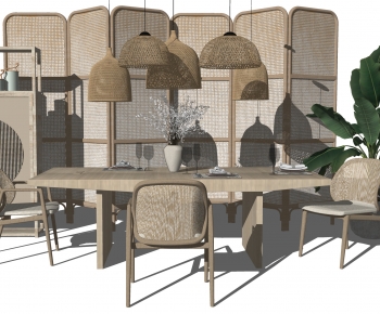 New Chinese Style Dining Table And Chairs-ID:333165885