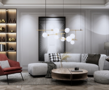 Modern A Living Room-ID:440699102