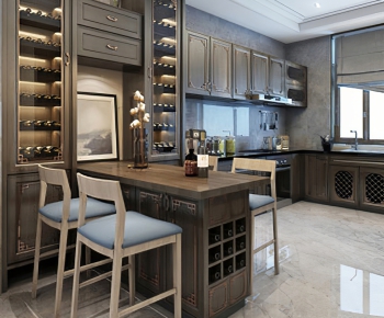 New Chinese Style Open Kitchen-ID:676512963