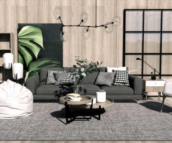 Nordic Style Sofa Combination-ID:889358046
