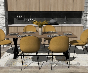 Nordic Style Dining Table And Chairs-ID:392353066