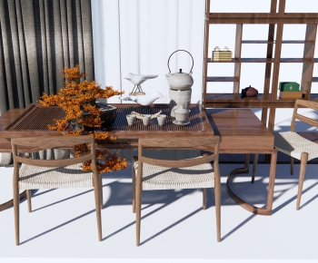New Chinese Style Tea Tables And Chairs-ID:294303894