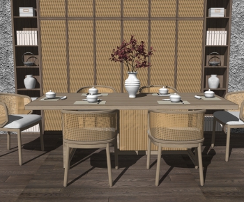 New Chinese Style Dining Table And Chairs-ID:942368983